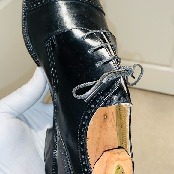 Giorgio Brutini Leather Brogue Cap Toe Oxfords. - Picture 9 of 14